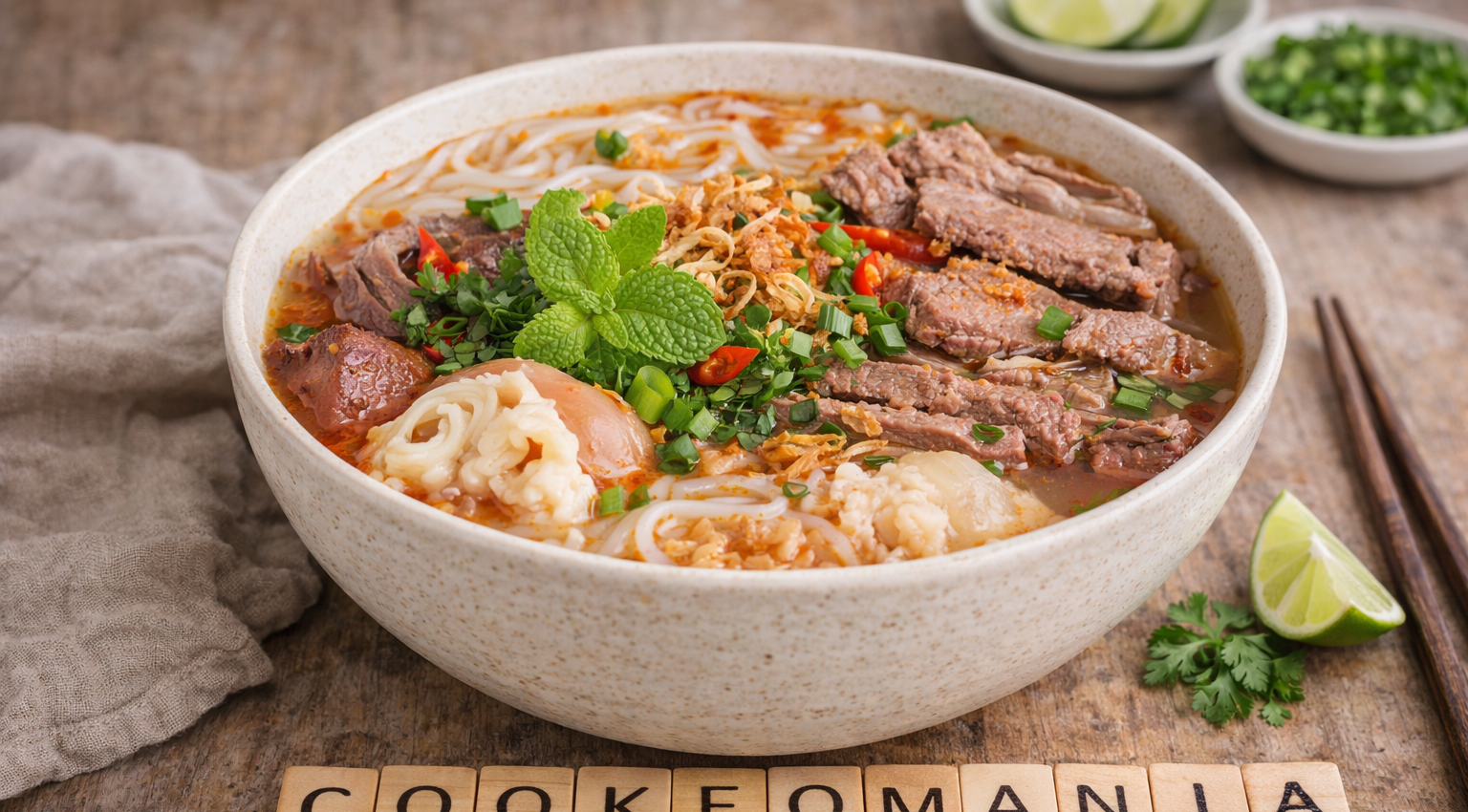 Bún bò épicé au Cookeo