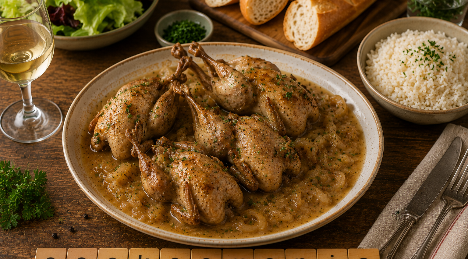Cailles au vin blanc au Cookeo, la recette simple et raffinée pour un repas qui change