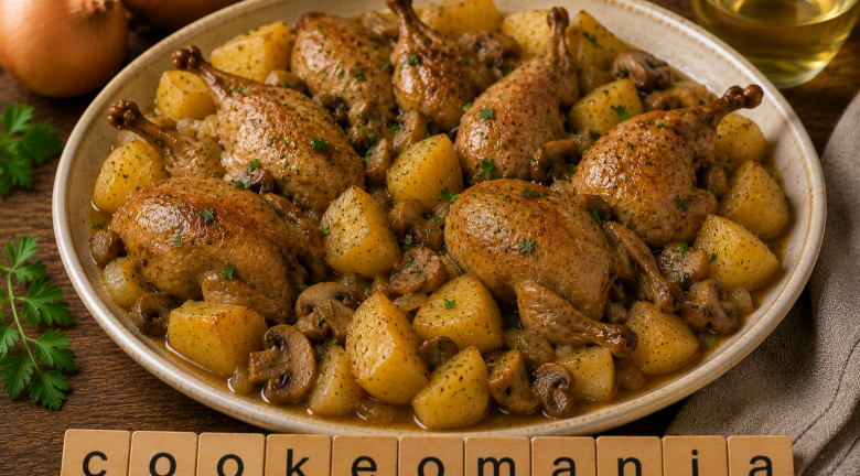 Cailles aux pommes de terre moelleuses au Cookeo, le plat familial tendre et parfumé