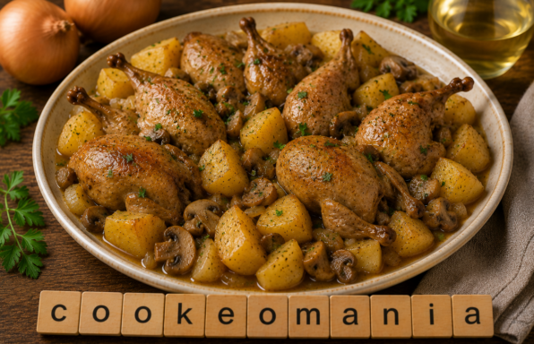 Cailles aux pommes de terre moelleuses au Cookeo, le plat familial tendre et parfumé
