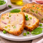 Cake moelleux jambon, petits pois et mozzarella au robot multi-cuiseur Moulinex