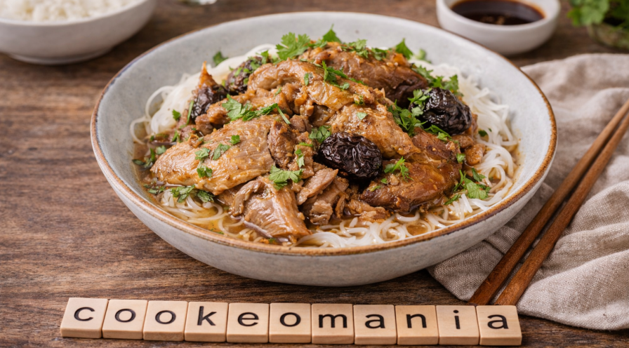 Canard mijoté acidulé aux pruneaux au Cookeo