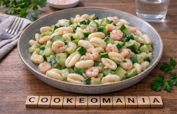 Cavatelli aux courgettes et crevettes au Cookeo