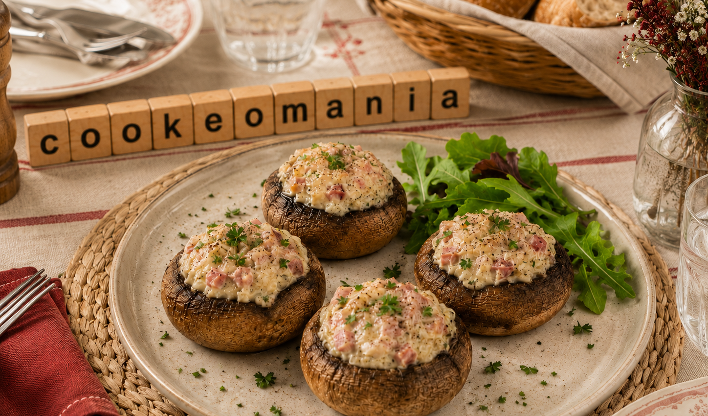 Champignons farcis au jambon et au Boursin au Cookeo, l’entrée fondante prête en quelques minutes
