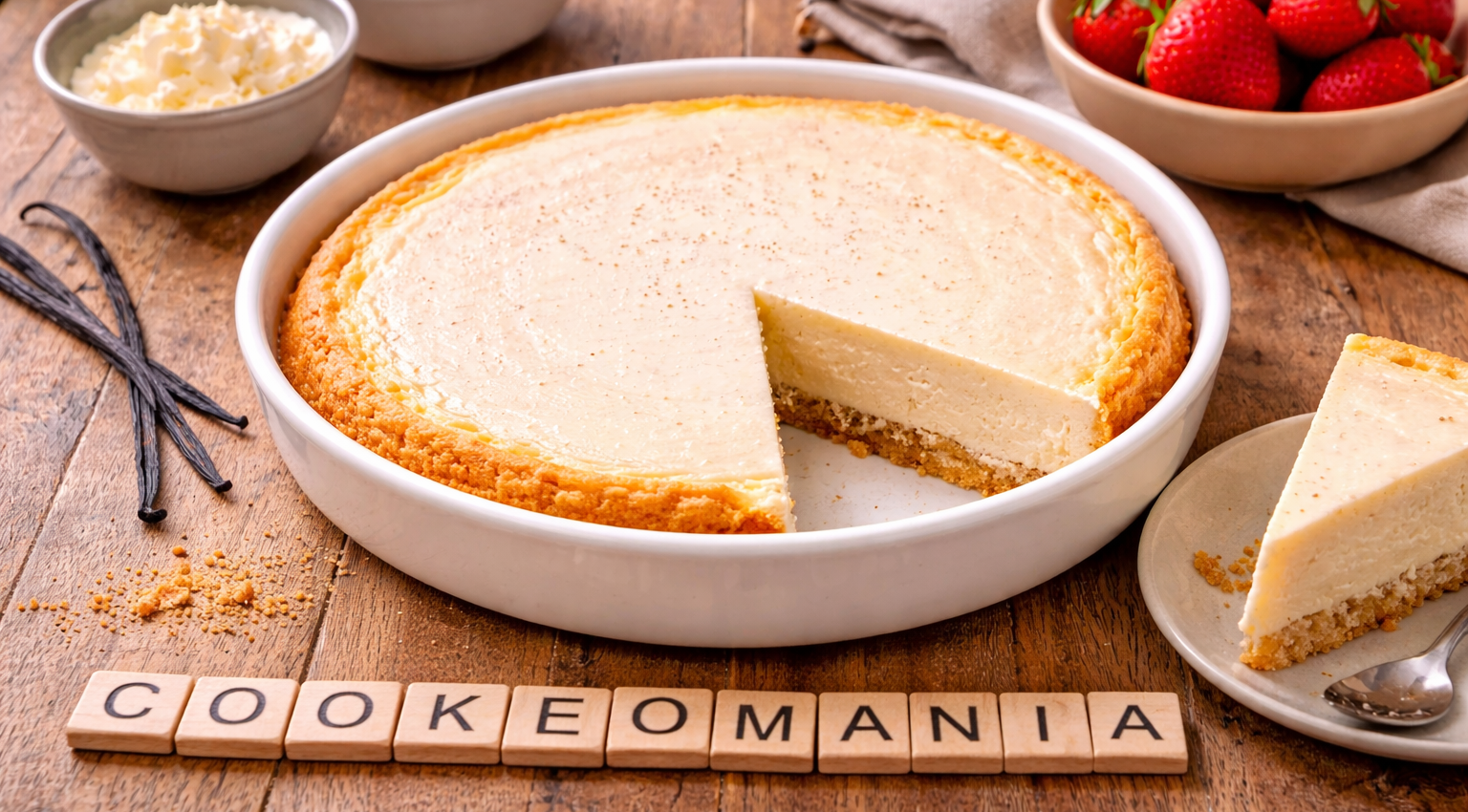 Cheesecake vanillé fondant au Cookeo