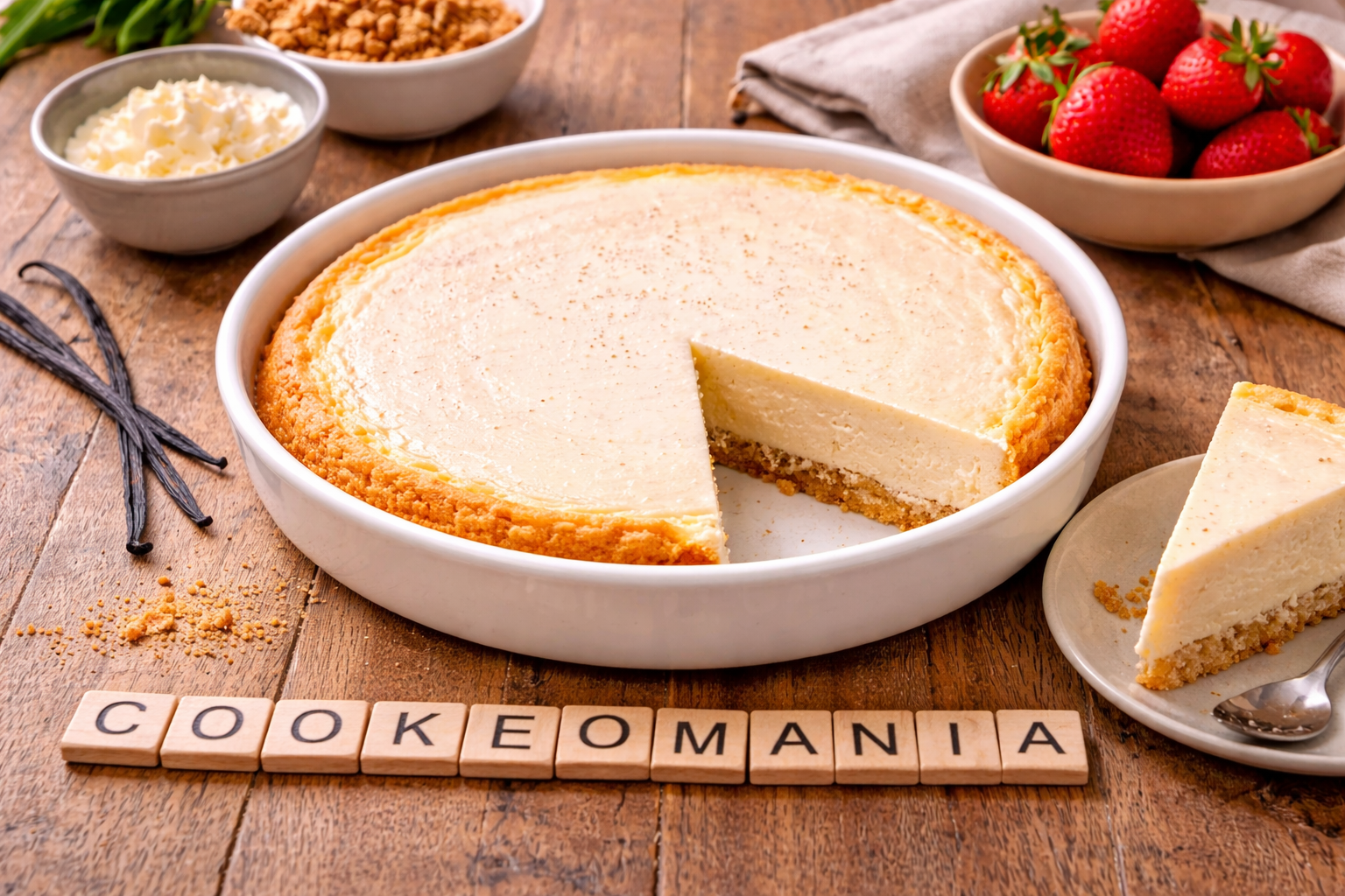 Cheesecake vanillé fondant au Cookeo