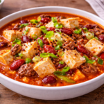 Chili asiatique express bœuf–haricots rouges au tofu soyeux au multicuiseur Moulinex