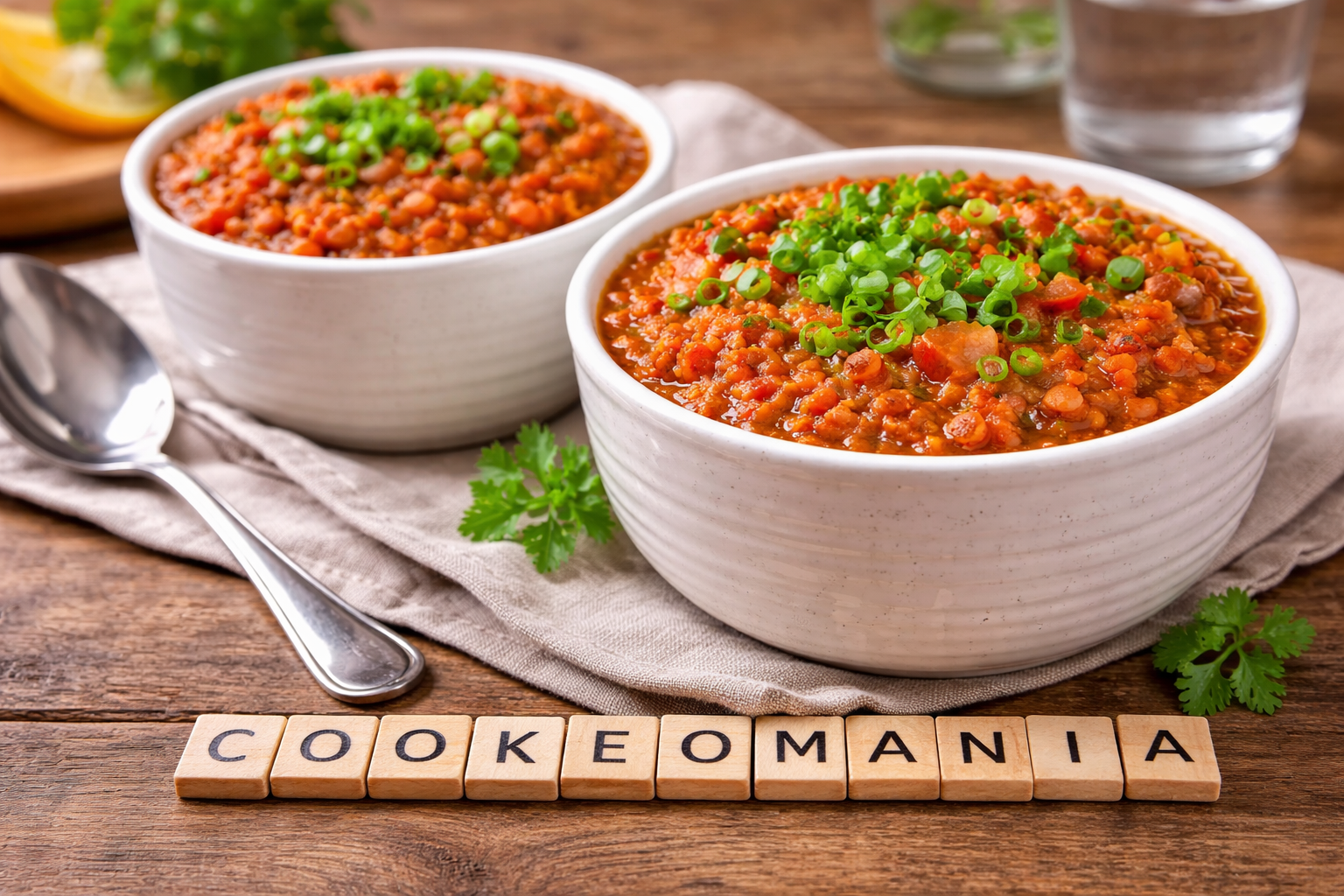 Chili de lentilles corail au Cookeo
