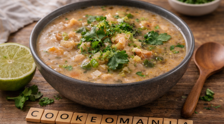 Chowder cétogène de poulet au poivron vert au Cookeo