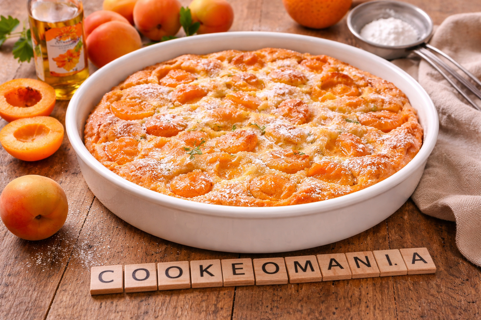 Clafoutis moelleux aux abricots au Cookeo