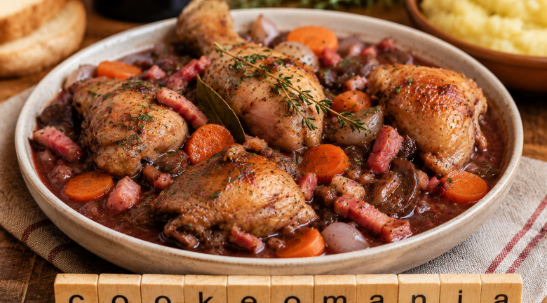 Coq au vin facile au Cookeo, le grand classique mijoté sans complication