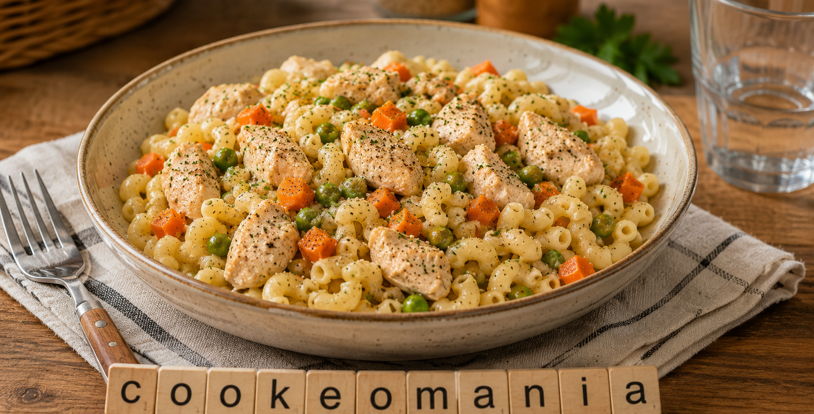 Coquillettes aux légumes et aiguillettes de poulet au Cookeo, le plat complet qui plaît à toute la famille