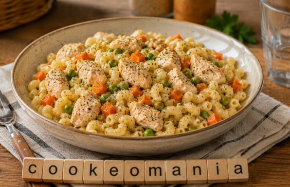 Coquillettes aux légumes et aiguillettes de poulet au Cookeo, le plat complet qui plaît à toute la famille