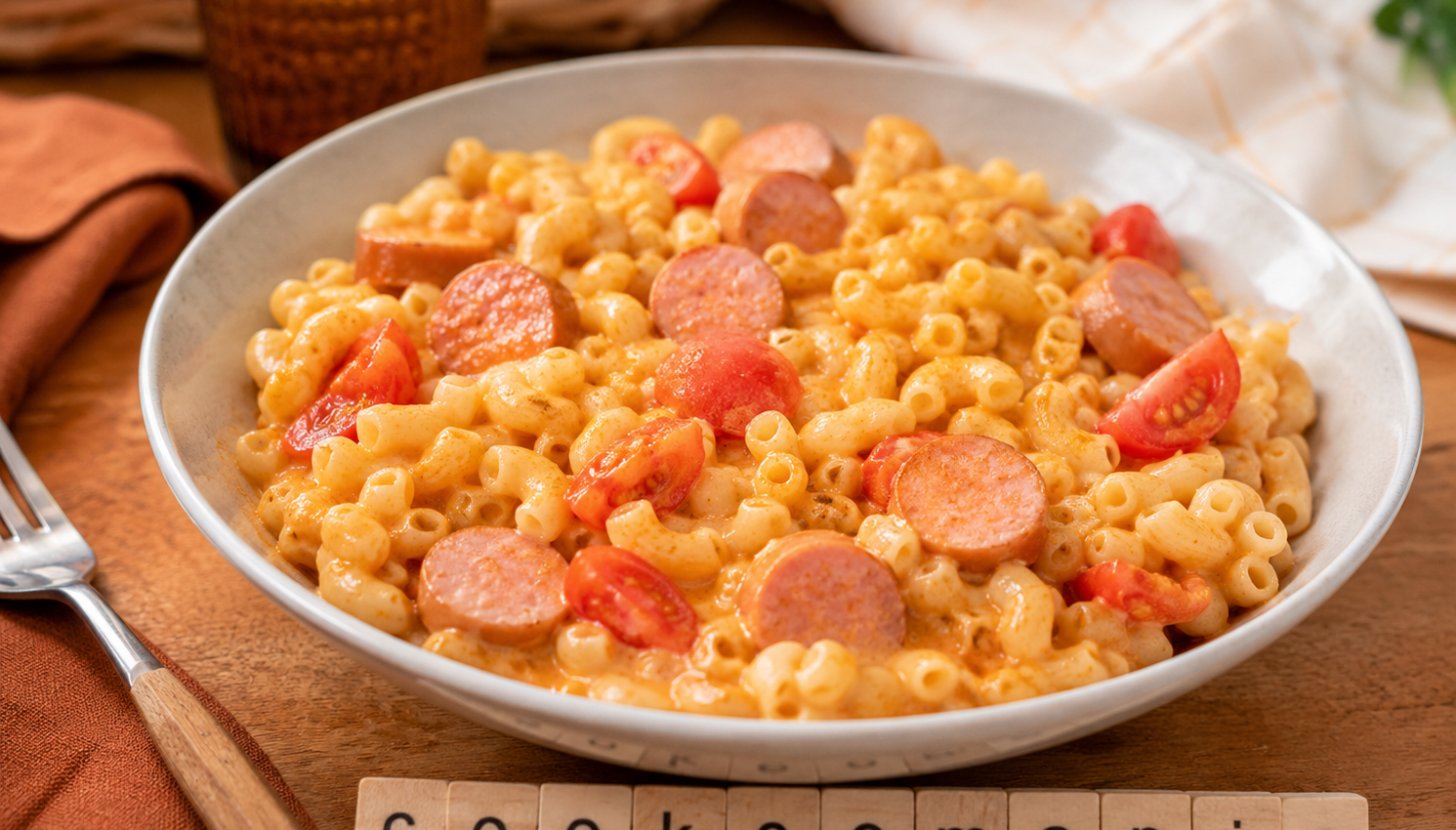 Coquillettes Knacki tomate au Cookeo, le petit plat express qui régale les enfants