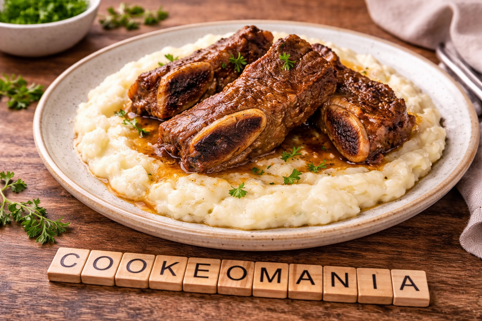 Côtes courtes de bœuf cétogènes au Cookeo
