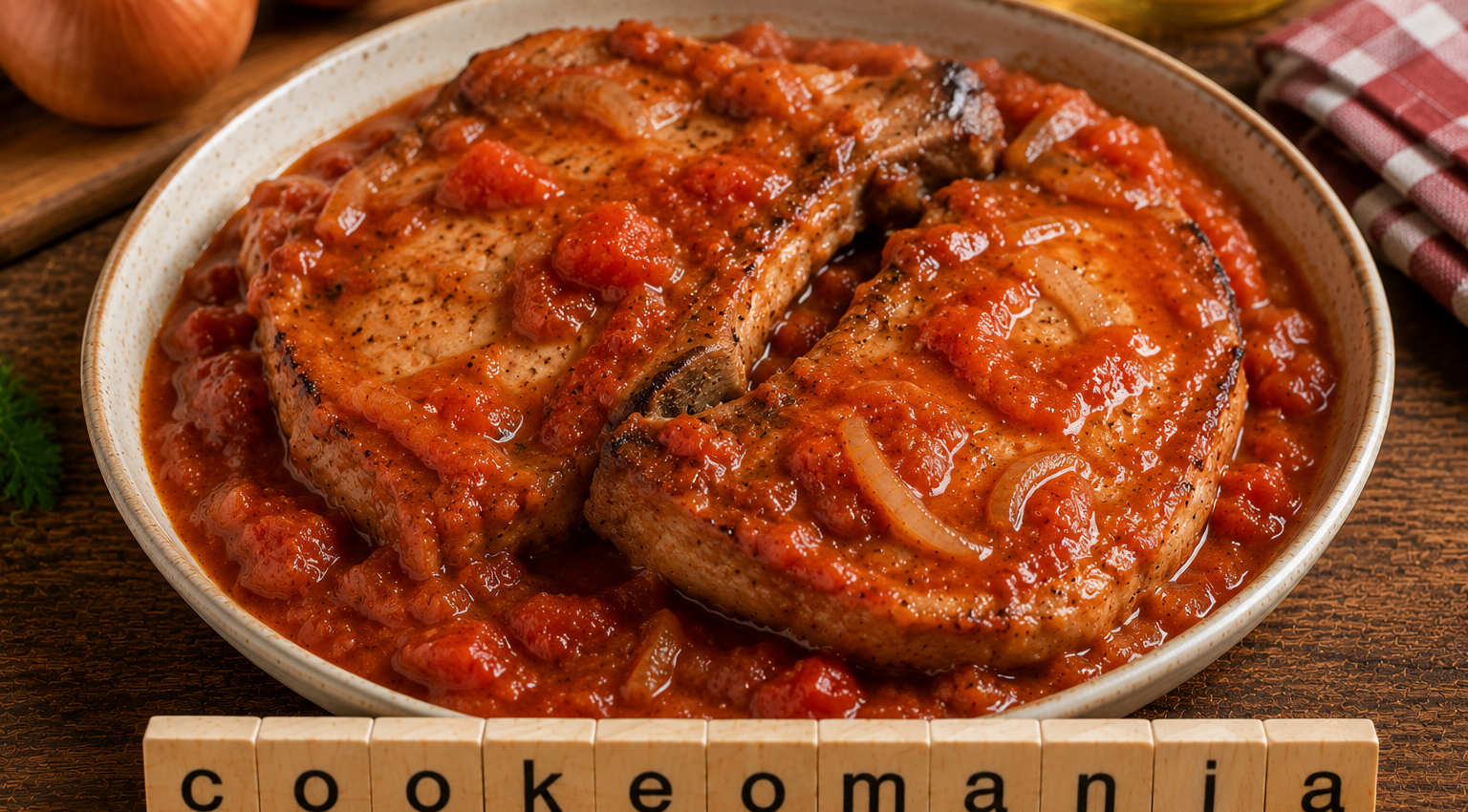 Côtes de porc à la tomate au Cookeo, le plat simple et tendre avec une sauce généreuse