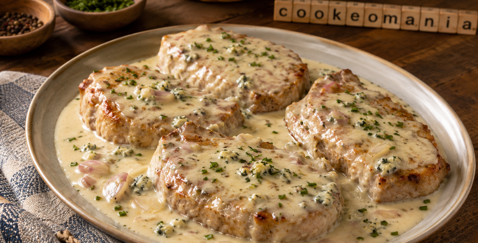 Côtes de porc au roquefort au Cookeo, la recette crémeuse qui donne du caractère au repas