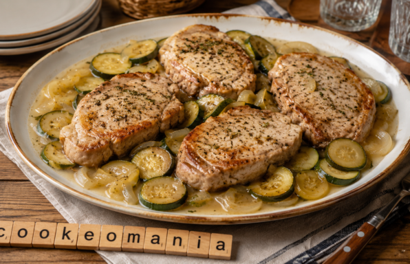 Côtes de porc aux courgettes au Cookeo, le plat léger et rapide pour toute la famille