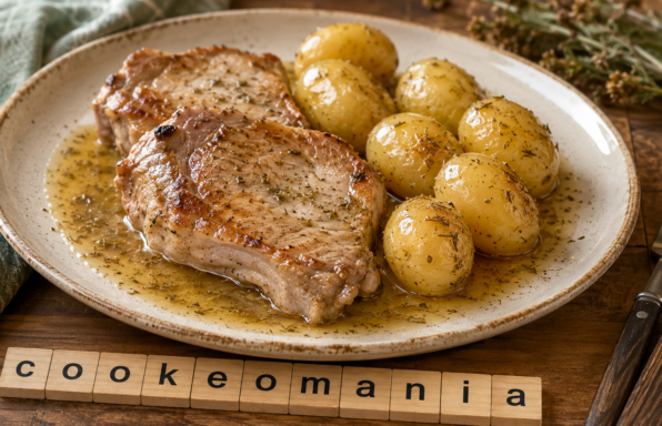 Côtes de porc et pommes de terre au Cookeo, le repas complet simple et efficace