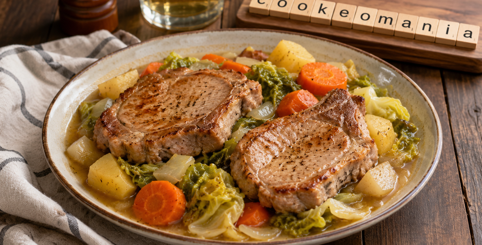 Côtes de porc façon potée de légumes au Cookeo, le plat rustique prêt en 15 minutes