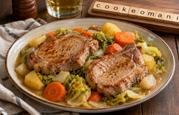 Côtes de porc façon potée de légumes au Cookeo, le plat rustique prêt en 15 minutes