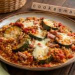 Courgettes complètes au Cookeo, le plat fondant au quinoa, boulgour, bacon et mozzarella à l'autocuiseur Moulinex