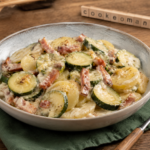 Courgettes, pommes de terre, bacon et roquefort au Cookeo, le plat fondant qui a du caractère à l'autocuiseur Moulinex