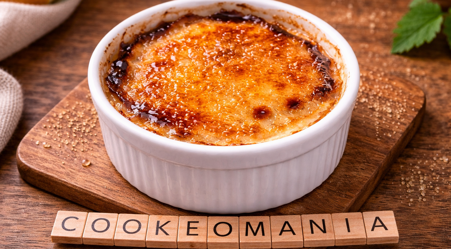 Crème brûlée cétogène à la vanille au Cookeo