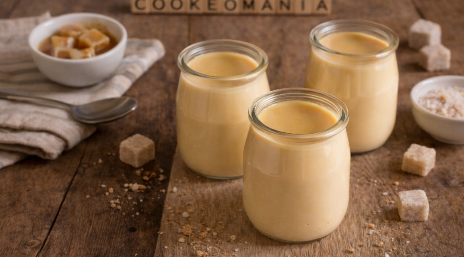 Crème dessert au caramel beurre salé au Cookeo