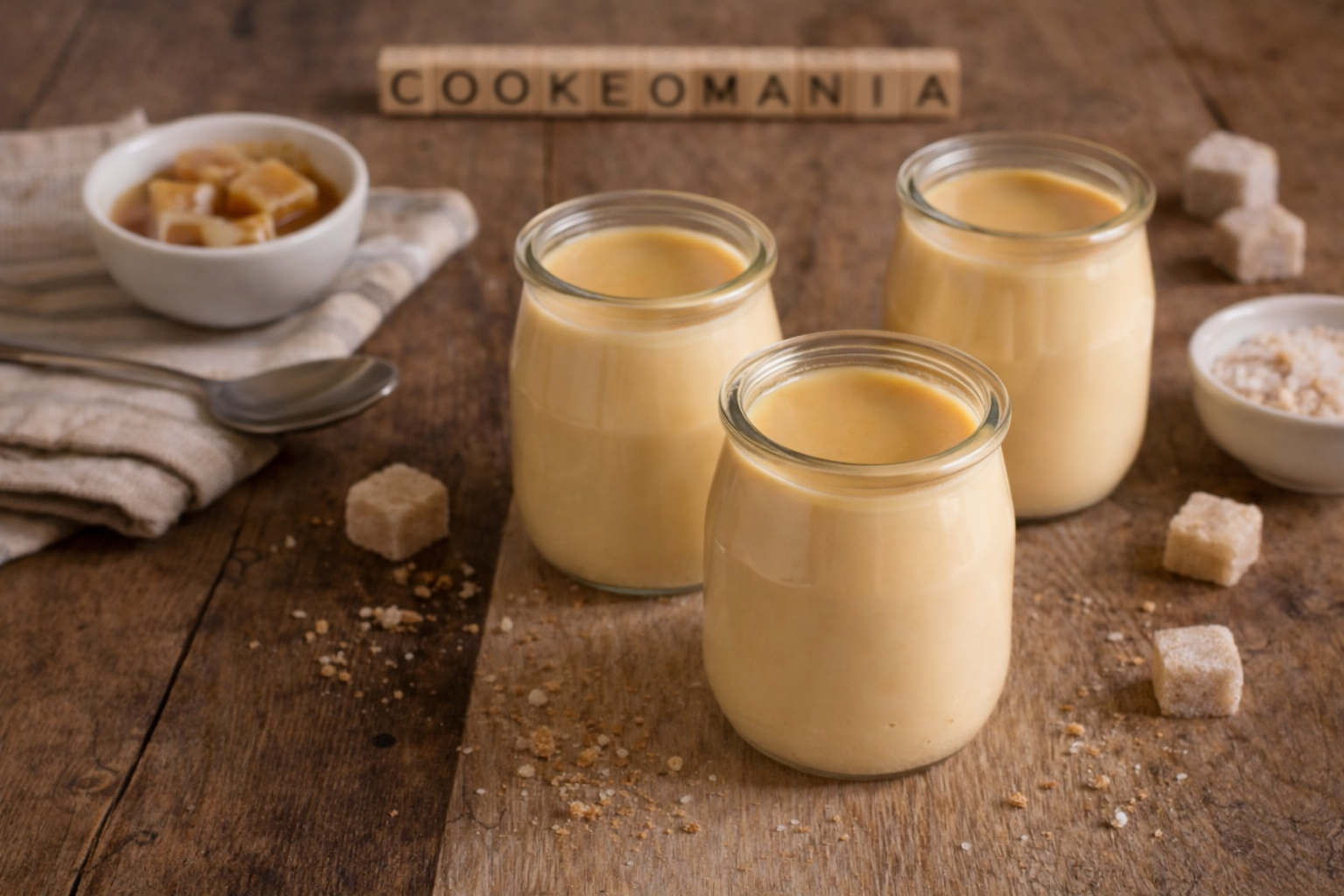Crème dessert au caramel beurre salé au Cookeo