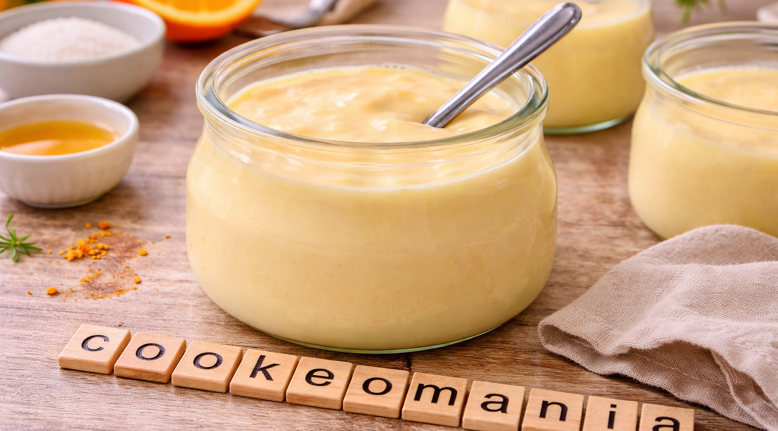 Crème douce à la fleur d’oranger au Cookeo