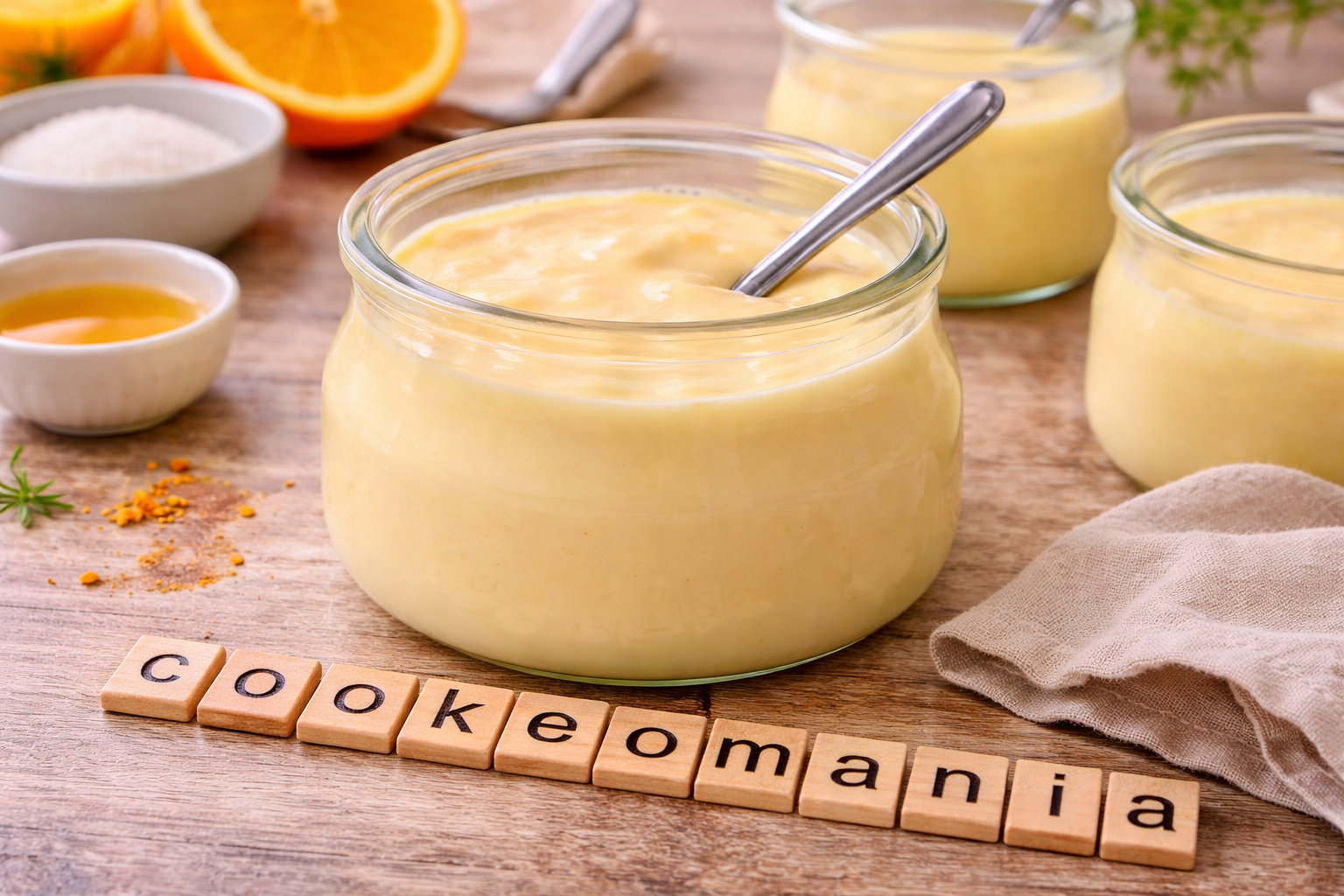 Crème douce à la fleur d’oranger au Cookeo