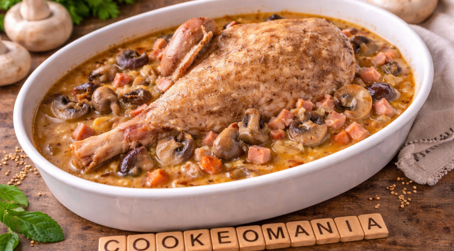Cuisse de dinde forestière aux champignons au Cookeo