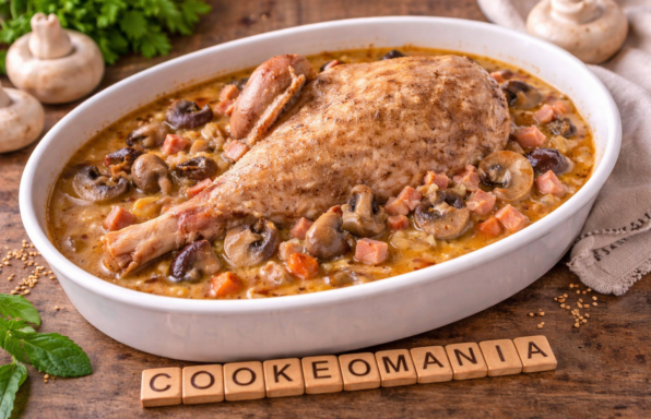 Cuisse de dinde forestière aux champignons au Cookeo
