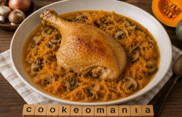 Cuisse de poulet aux champignons et courge au Cookeo, le plat fondant qui change des recettes classiques