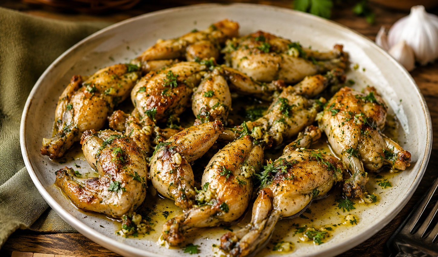 Cuisses de grenouilles au Cookeo, la recette dorée à l’ail et au persil