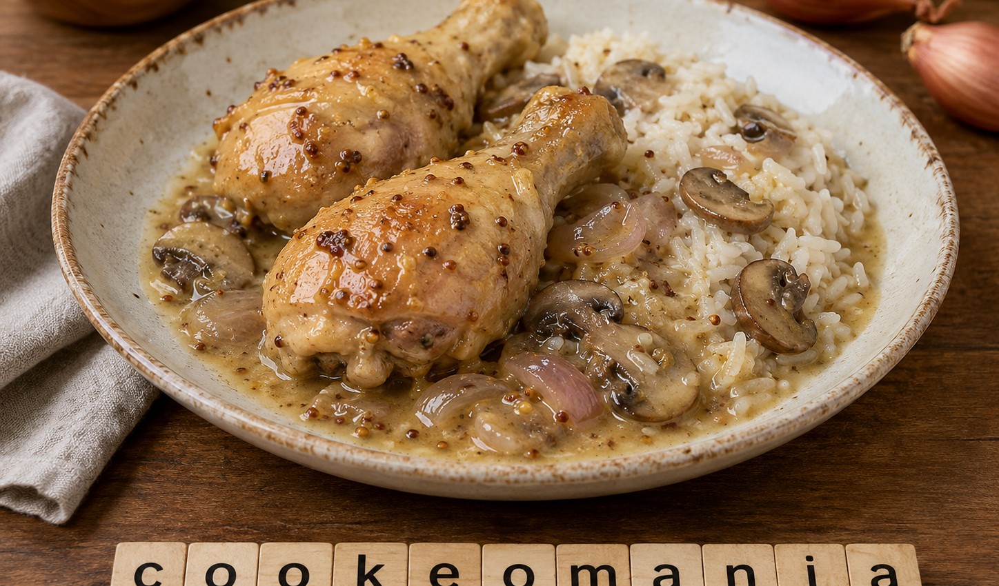 Cuisses de poulet à la moutarde et riz au Cookeo, le plat crémeux sans crème qui régale vite