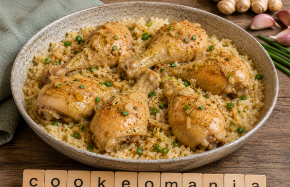 Cuisses de poulet au gingembre au Cookeo, un plat complet parfumé avec du riz