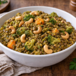 Curry coco de lentilles, brocoli et cajou au cookéo