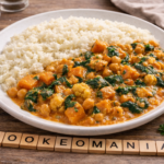 Curry de patate douce, chou-fleur et pois chiches à l'autocuiseur Moulinex