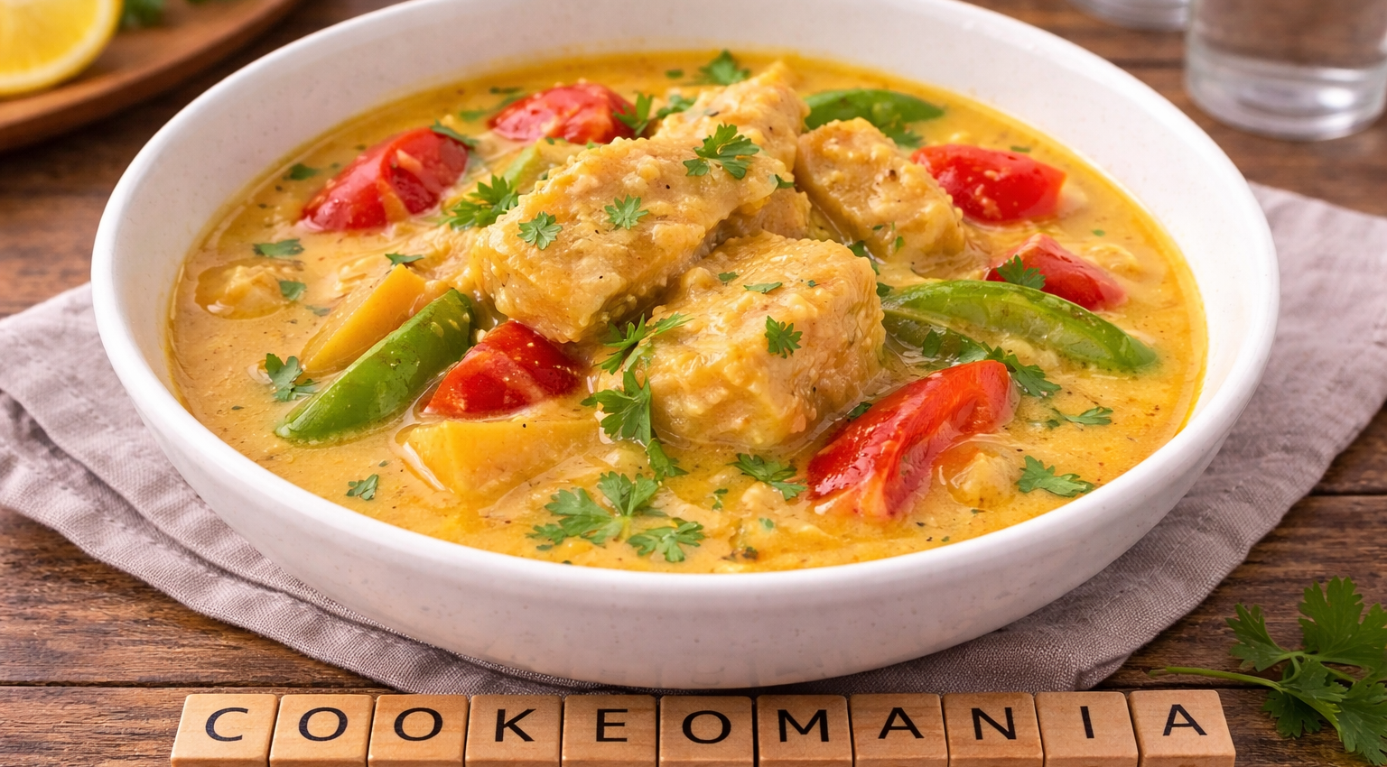 Curry de poisson au lait de coco au Cookeo