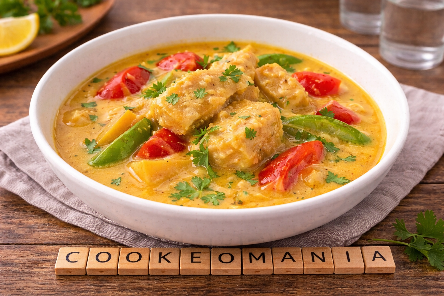 Curry de poisson au lait de coco au Cookeo