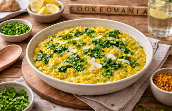 Dahl de lentilles corail aux épinards et lait de coco au Cookeo