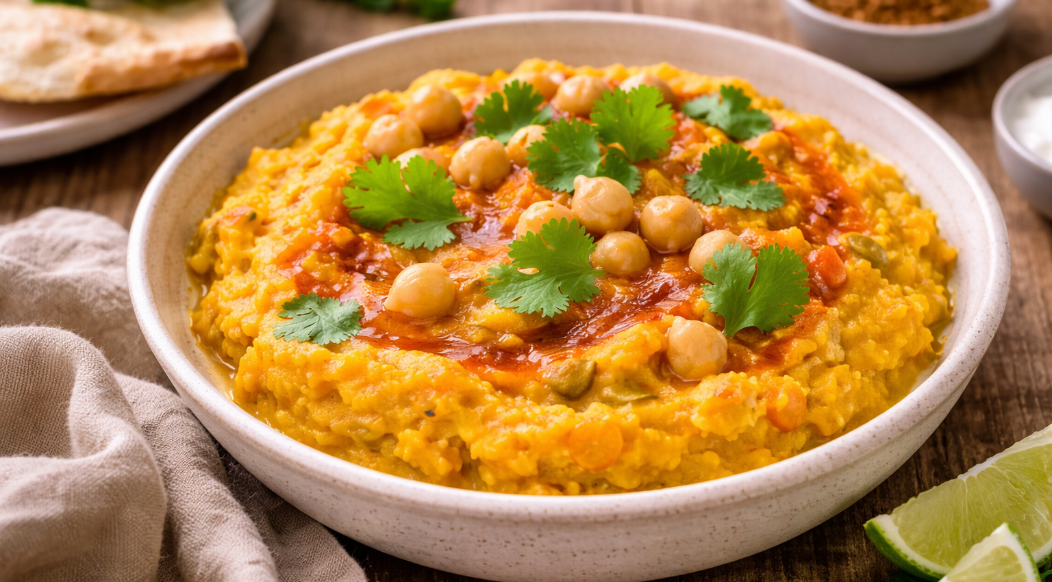 Dahl express de lentilles corail, carottes et coco au Cookeo