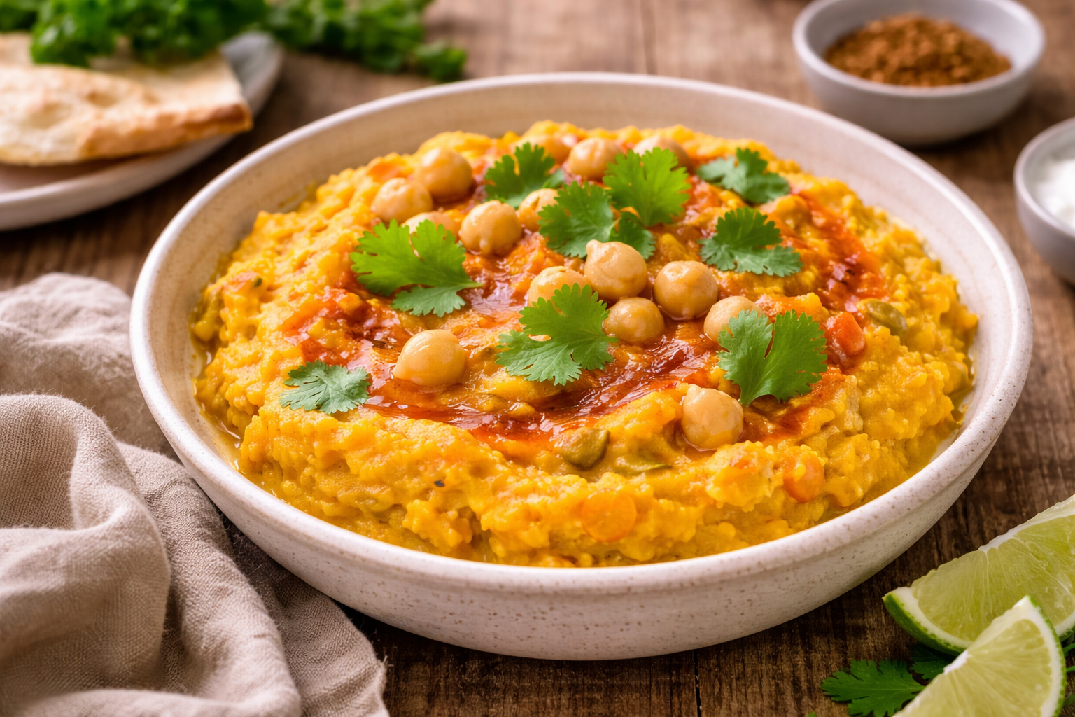 Dahl express de lentilles corail, carottes et coco au Cookeo