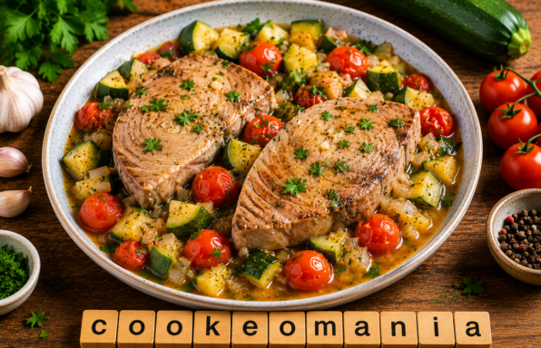 Darnes de thon rouge aux légumes au Cookeo, une recette légère et ensoleillée