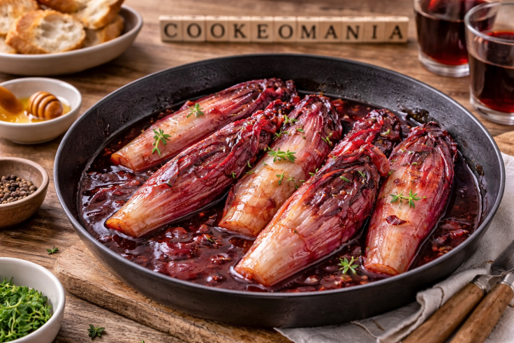Endives rouges fondantes au miel au Cookeo