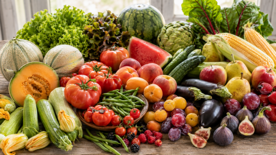 Fruits et légumes de saison en août