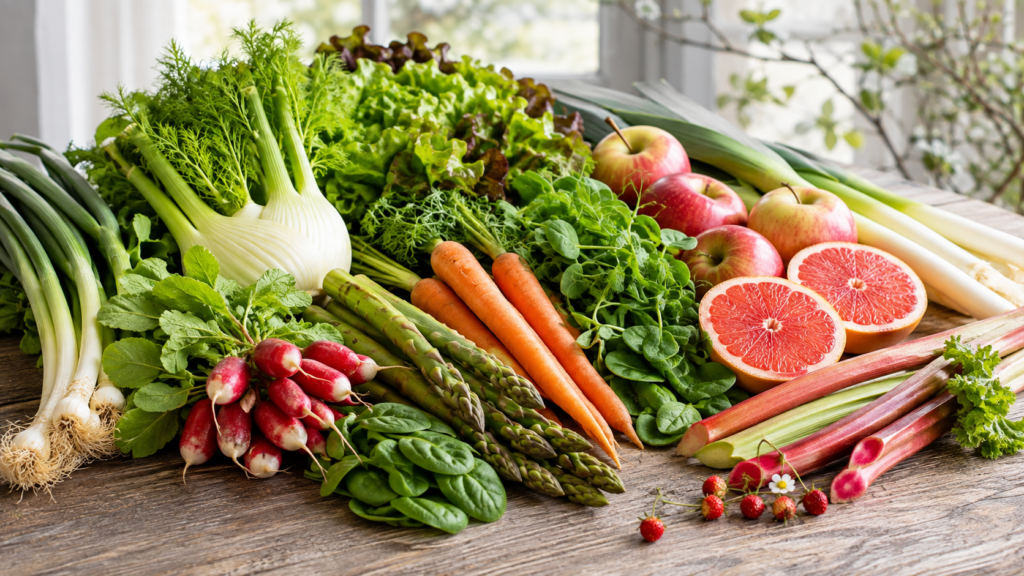 Fruits et légumes de saison en avril