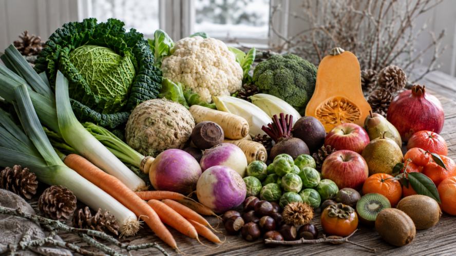 Fruits et légumes de saison en décembre